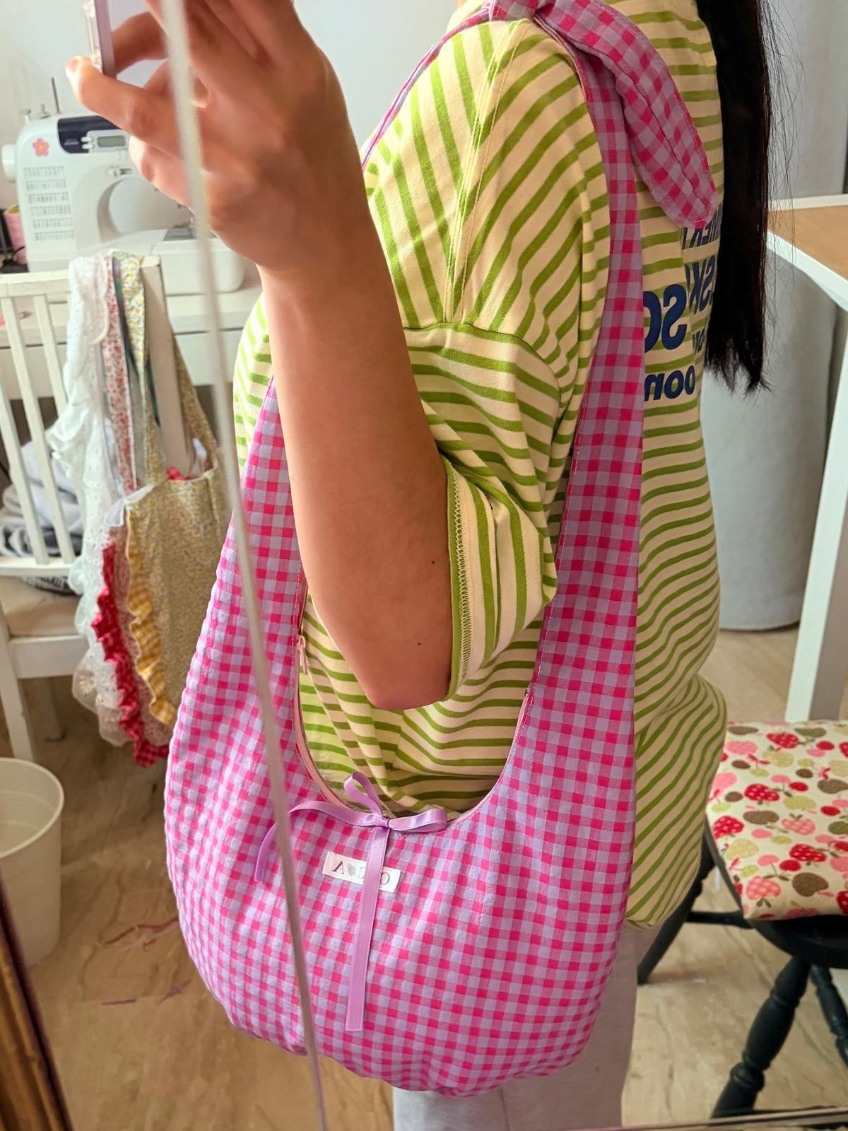 Strawberry boho bag