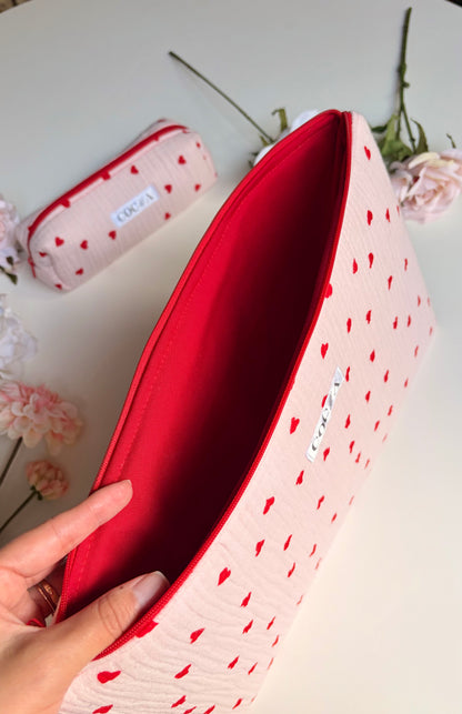 Raspberry Boxy Toiletry Bag