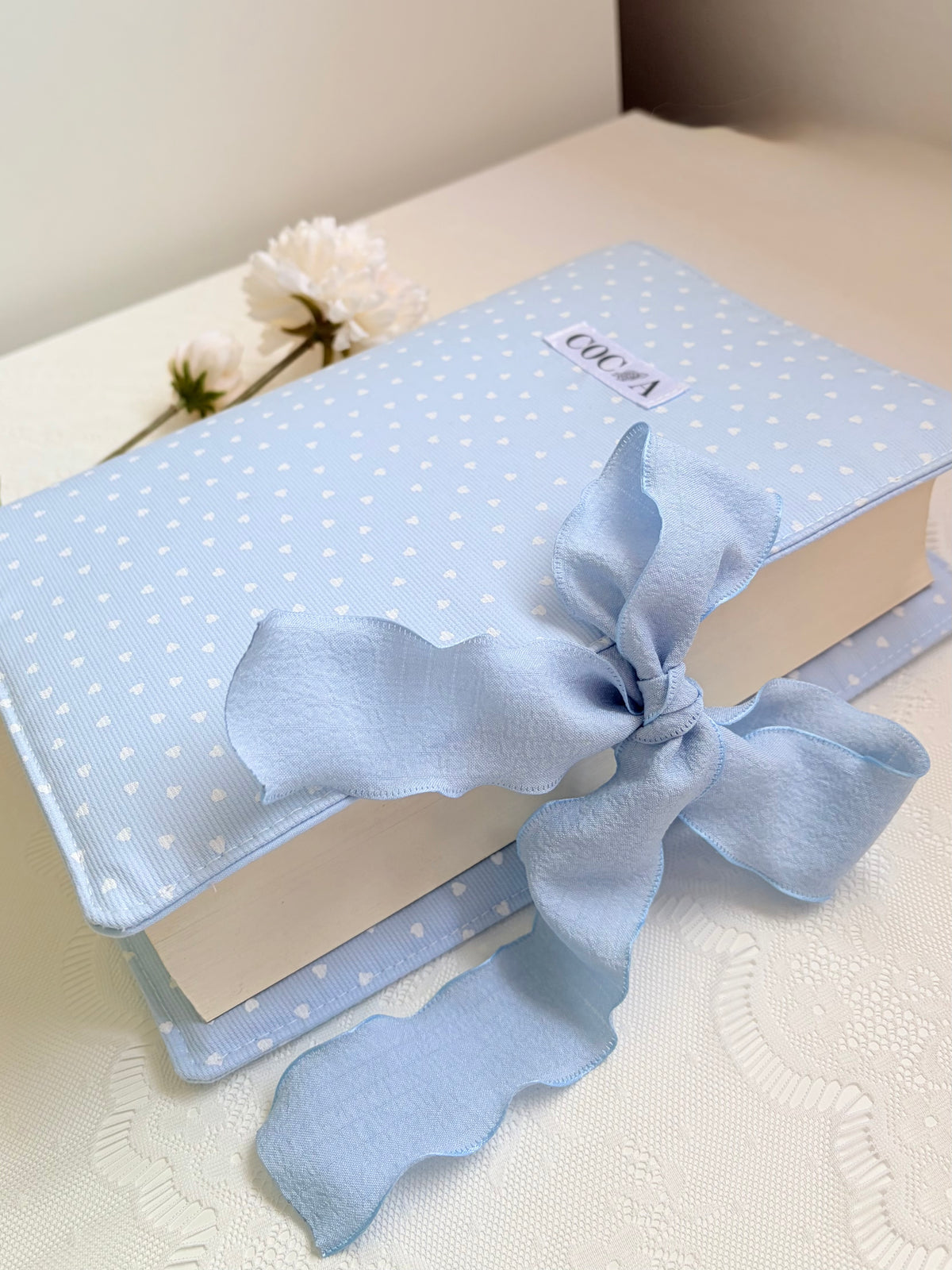 Funda libro solapa blue love