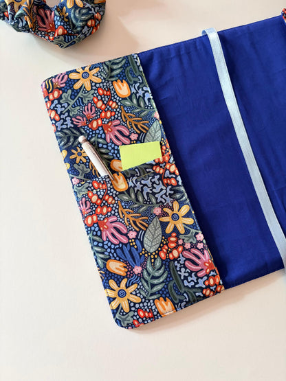 Funda de libro de tela corales