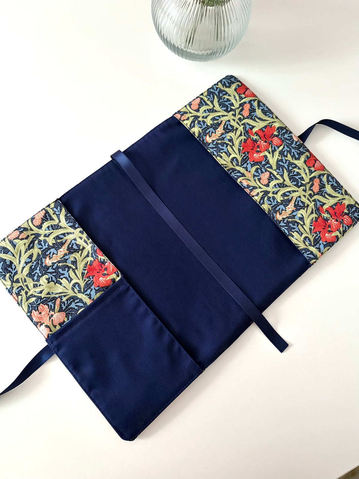 Funda libro solapa elegant blue