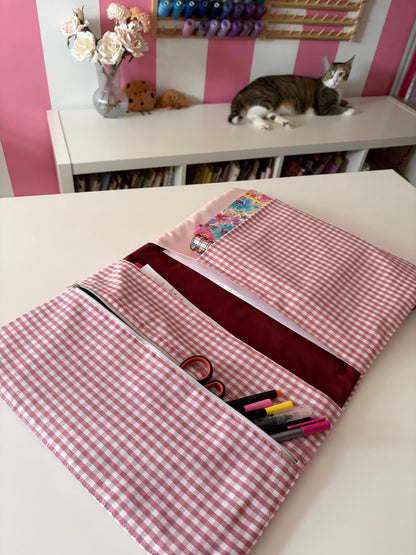 Organizador vichy rosa